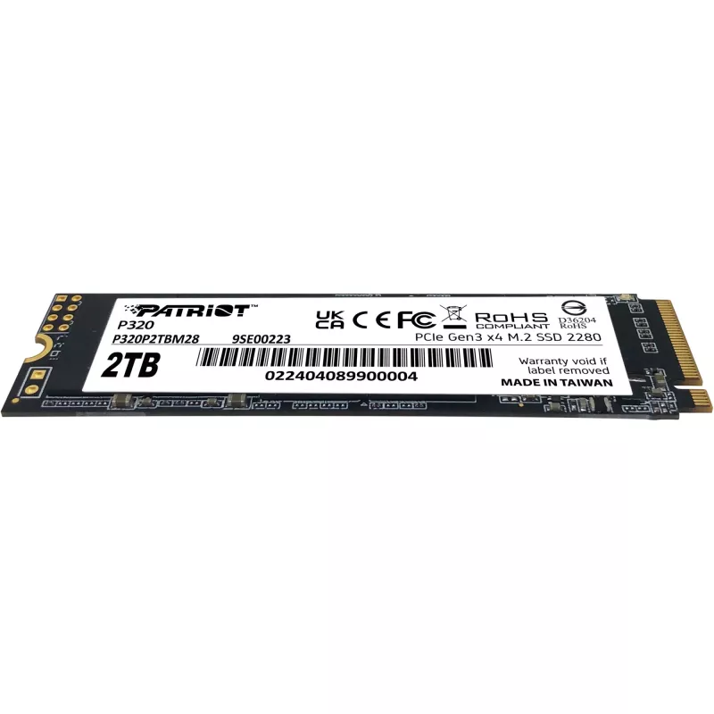 Dysk SSD Patriot P320 2TB M.2 2280 PCIe 3.0 x4 NVMe