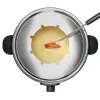 Zestaw do fondue Taurus FF2 2 l na 8 osób, obudowa ze stali nierdzewnej, 1000 W, 230 V, czarno-srebrny