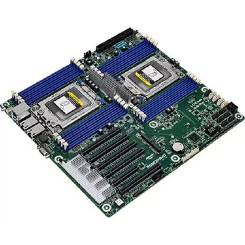 Płyta główna ASRock ROME2D16-2T LGA 4094 EEB, dwuprocesorowa, 16 gniazd DIMM DDR4, 3.2 TB RDIMM, 5x PCIe x16 Gen4, 16x SATA III