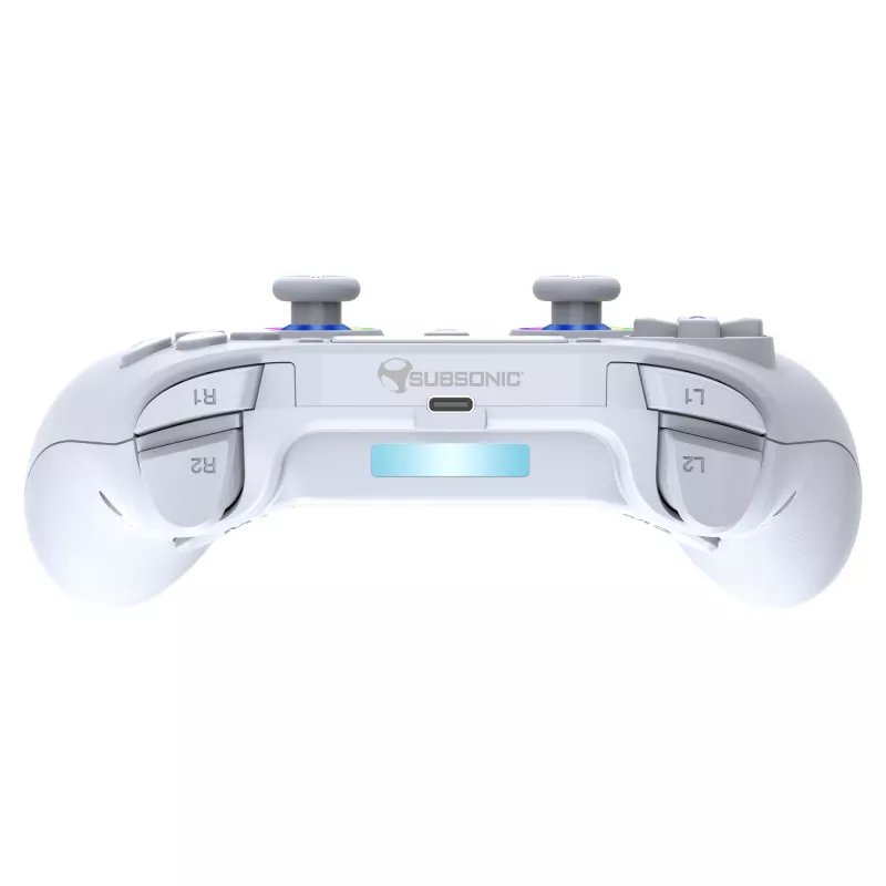 Gamepad Subsonic PS5 Wireless LED Controller biały D-pad Home Options Share