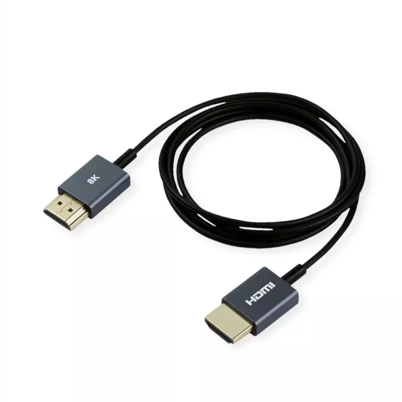 ROLINE HDMI-Coaxial kabel ultraschlank 8K60 ST/ST - Kabel - Cyfrowy/Wyświetlacz/Wideo (11.04.5937)