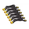 APC AP8702S-NA kabel zasilający Czarny 0,61 m wtyk C13 wtyk C14