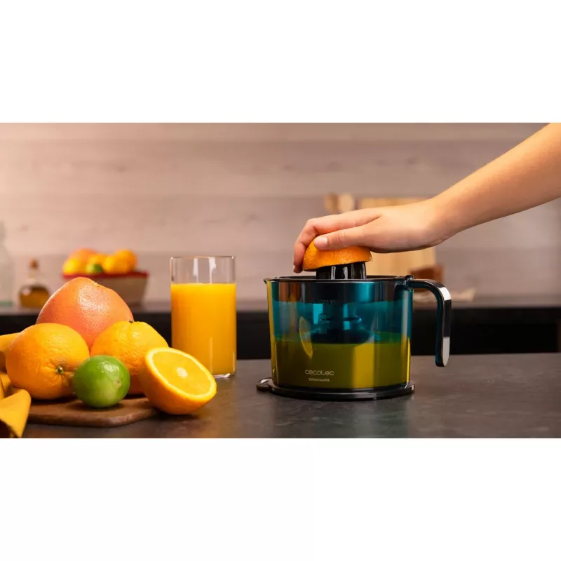 EssentialVita Adjust Czarny, wyciskarka do cytrusów czarno-niebieska