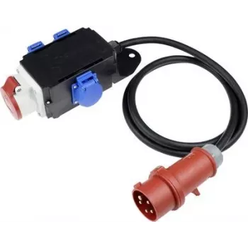 Adapter elektryczny AS Schwabe MIXO 61520 — wtyczka CEE 3x400V na 3x230V