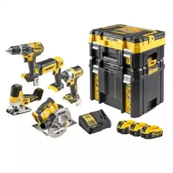 Zestaw narzędzi akumulatorowych DeWALT DCK500P3T-QW, 18V, 3 akumulatory