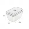 Pojemnik do przechowywania żywności ZWILLING FRESH & SAVE prostokątny zestaw szklano-plastikowy 3 szt., 0,35/0,75/1,6 l, hermetyczny, do kuchenki mikrofalowej/piekarnika/lodówki