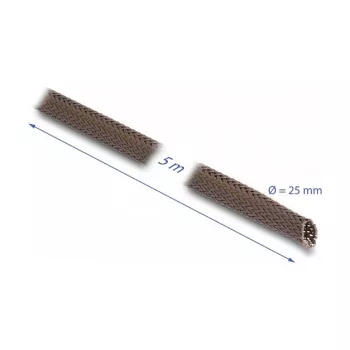 Osłona na kable DeLOCK 20906 brązowa poliestrowa 2,5 cm
