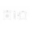 Uchwyt TV Edbak GD03 73.7 cm 10 kg Czarny