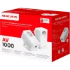 MERCUSYS MP500P KIT - AV1000 Gigabit Passthrough Powerline Starter Kit z gniazdem