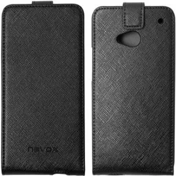 Nevox RELINO Case for HTC One (M7) FLIP Case Czarny-szary Blister