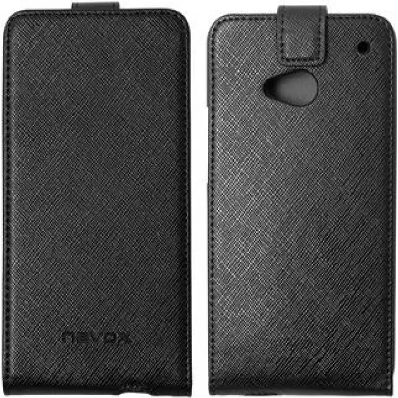 Nevox RELINO Case for HTC One (M7) FLIP Case Czarny-szary Blister