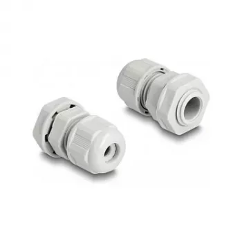 DeLOCK EX kabel Gland M12 szary 2 sztuki Poliamid