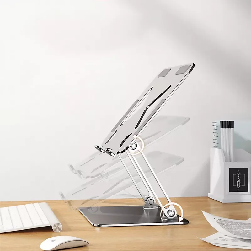 Podstawka pod laptop MEDIA-TECH MT2661 — regulowana wysokość, składana aluminiowa konstrukcja dla notebooków do 17 cali