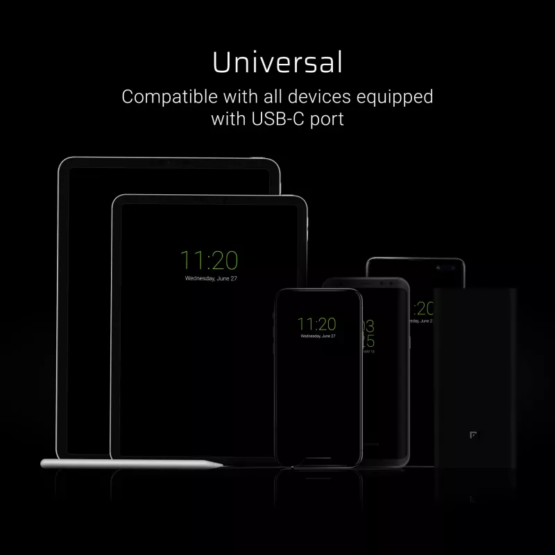 Kabel USB A – USB C zielony Cell KABGC03 — 0,25 m, czarny, 480 Mbit/s