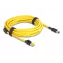 Kabel sieciowy DeLOCK 81253 Czarny Żółty 5m Kat.6