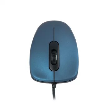 ModeCom MC-M10S - Mysz - Optyczna - 3 przyciski - Przewodowa - USB - Niebieska