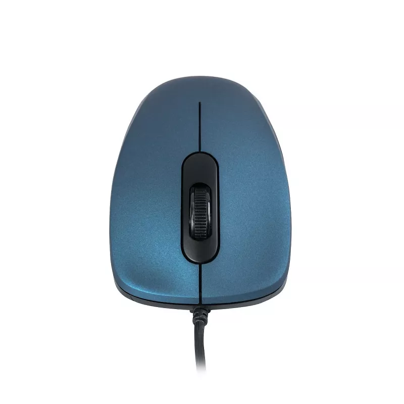 ModeCom MC-M10S - Mysz - Optyczna - 3 przyciski - Przewodowa - USB - Niebieska