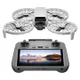 Dron DJI Flip 4 z kamerą 48 MP, 4K (3840x2160), akumulatorem 3110 mAh, 16 m/s, zasięgiem 14 000 m, 4 wirnikami, 0,249 kg, czarno-biały