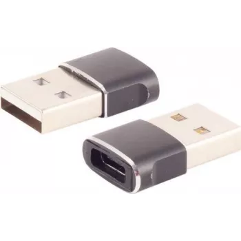 Adapter USB A na USB C ShiverPeaks 14-05034 — USB 2.0, smukła metalowa obudowa