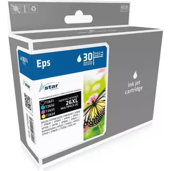 AS44636 ASTAR EPSON XP600 (4) 1x500p bk + 3x700p cmy (AS44636)