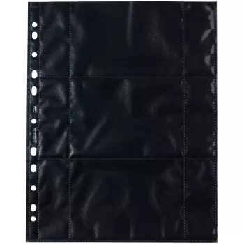 Kieszenie fotograficzne HERMA Fotophan 9x13 cm poziome czarne 10 szt.