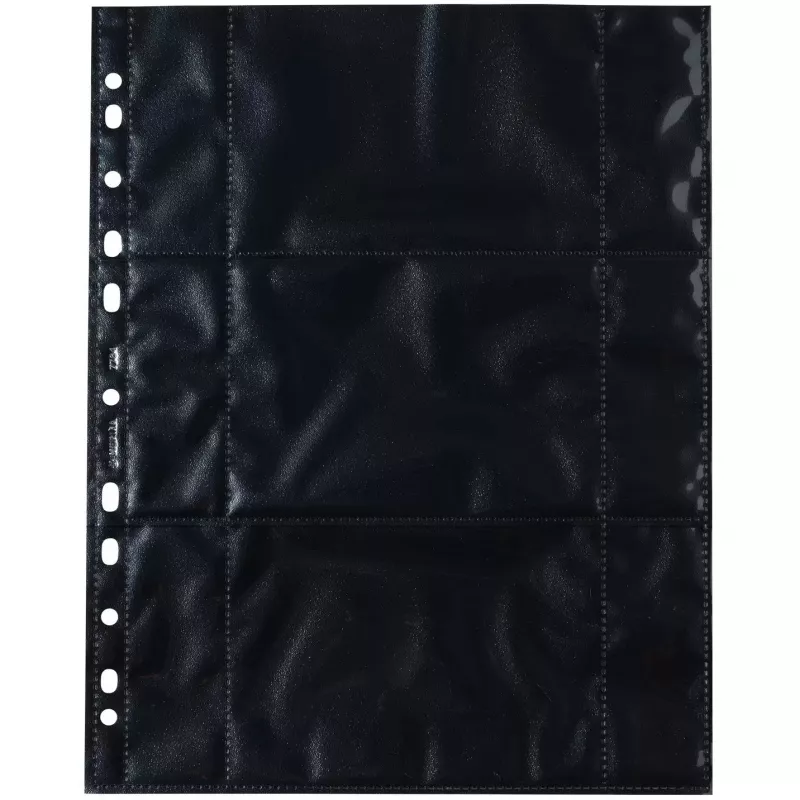 Kieszenie fotograficzne HERMA Fotophan 9x13 cm poziome czarne 10 szt.