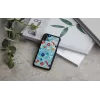 Etui na smartfona iKins do iPhone XS / XS Max czarny wzór skały, ochronny tylny panel