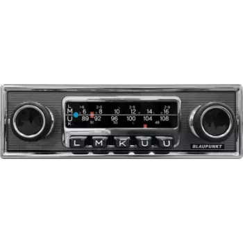 Radio samochodowe BLAUPUNKT Frankfurt Stereo MB — design retro, gotowe na DAB+, Bluetooth, AUX, USB