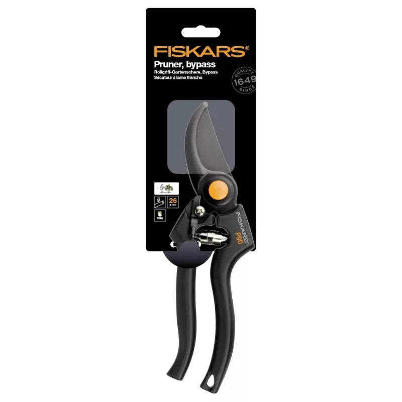 Fiskars 111960 sekator nożycowy Bypass Czarny
