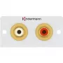 Gniazdo natynkowe 2 x RCA Kindermann 7444000510
