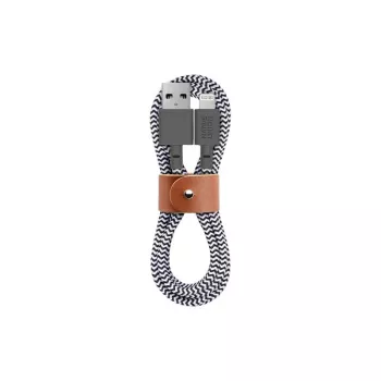 Native Union Belt Cable XL kabel USB-C na Lightning, 3 m, Zebra