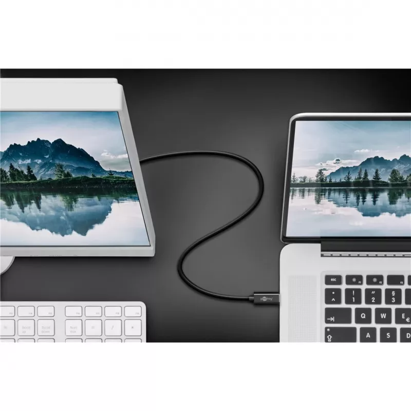 Goobay USB-C na DisplayPort. M/M. Czarny