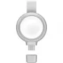 Ładowarka 4smarts QI2 Smartwatch Srebrna USB Bezprzewodowe Szybkie Ładowanie