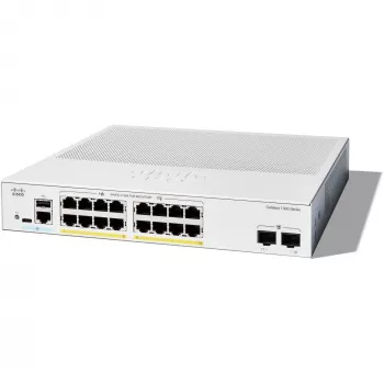 Przełącznik zarządzalny Cisco Catalyst 1300-16P-2G 16 portów GE PoE 2x1GE SFP
