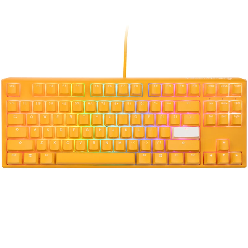 Ducky One 3 TKL klawiatura Gaming USB QWERTY angielska żółta