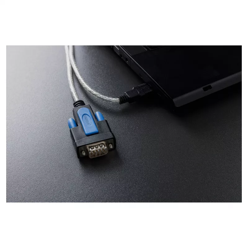 adapter kablowy USB 2.0 na RS232 DIGITUS DA-70170, chipset FTDI, 1,8 m, USB typu A na DB9