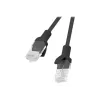 Kabel sieciowy LANBERG PCU5-10CC-0025-BK RJ-45 Cat5e U/UTP 0,25 m czarny