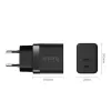 Crong ładowarka sieciowa Ultra Compact GaN 35W PD 3.0 2x USB-C (czarna)