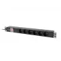 Rack PDU LANBERG PDU-06E-0200-IEC-BK 1U 10A 6x PL jednostka dystrybucji zasilania
