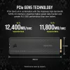 CORSAIR MP700 PRO - SSD - 1TB - wewnętrzny - M.2 2280 - PCI Express 5,0 x4 (NVMe) - 256-Bit-AES (CSSD-F1000GBMP700PRO)