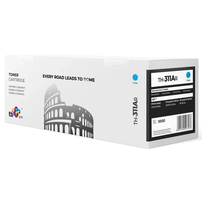 Toner TB kompatybilny z HP CE311A cyjan,1000,ref