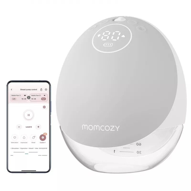 Laktator Momcozy M9 pojedynczy szary