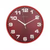 Zegar ścienny NeXtime Dash Red 3053ro, Ø35 cm, czerwony/srebrny