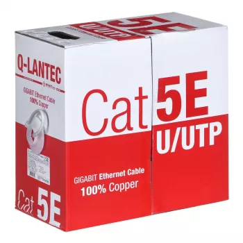 Q-LANTEC UTP kabel 4PR Cat.5e PVC 305m - Edycja LIMITOWANA (KIU5PVC305NC)