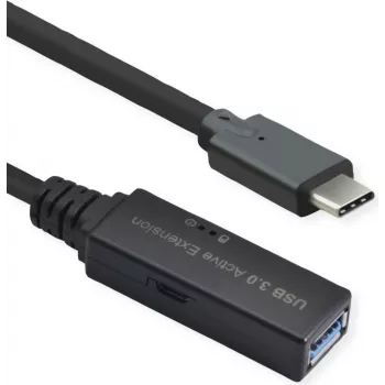 ROLINE Ultralanges USB3.2 Gen1 Extension kabel C-A ST/BU 5m - kabel - cyfrowy/dane - 5 m (12.04.1065)