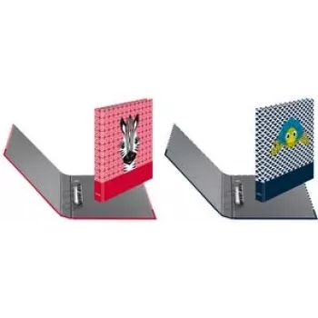 Ring Binder Herlitz maX.file A4 Czarny Czerwony Biały Prezentacja z pierścieniami D