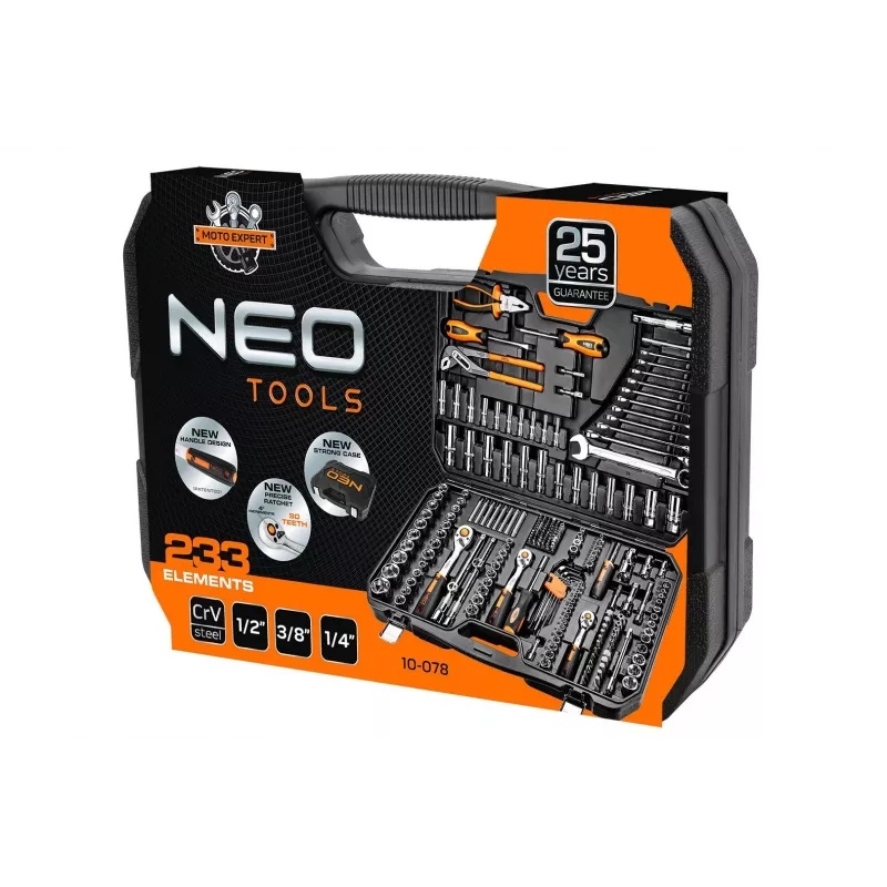 Zestaw narzędzi mechanicznych Neo 10-078 233 narzędzia