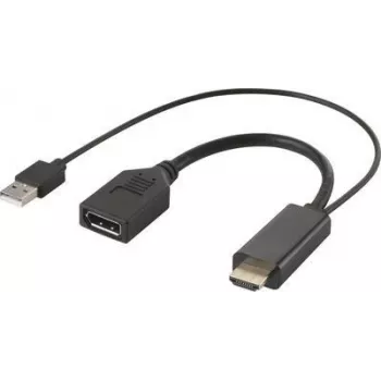 RF-4777274 HDMI Converter[2x HDMI-Plug USB 2.0 Socket A - 1x DisplayPort (RF-4777274)