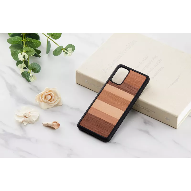 Ochronne etui na telefon od man and wood do Samsunga Galaxy S20+ — czarne