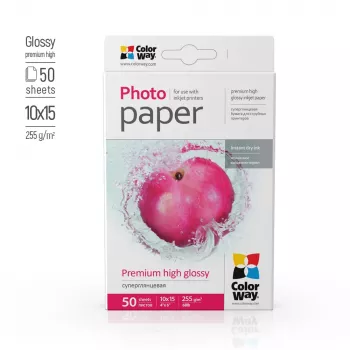 Papier fotograficzny ColorWay PSG2550504R błyszczący 255 g/m² 10x15 cm 50 arkuszy